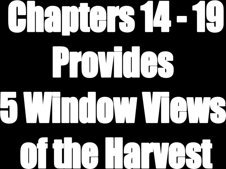 The Harvest work s relationship to the decline and fall of Babylon Historical events which weaken the Apostasy throughout the harvest.