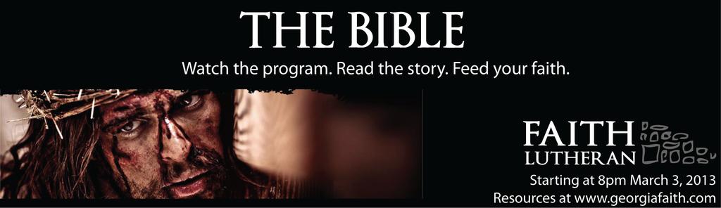 Sunday, March 31 Watch the current episode of the miniseries The Bible, airing Sunday night on the History Channel.