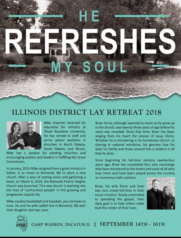 2018 Laymen s Retreat December 1-2 Pittsfield Spiritual Life Retreat Team Day Salem