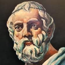 ] Socrates (469-399 BC) Plato (428-347 BC) Aristotle (384-322 BC) (1) PLATO by Christine Grace Robert Among the three Greek philosophers Socrates, Plato, and Aristotle I choose Plato as my favorite.