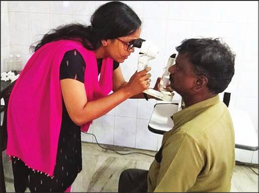 11 in Sathya Mahal, Lake View Road, West Mambalam. Doctors from Sankara Nethralaya conducted the check-up. Free spectacles were given to persons detected with vision problems.