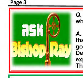 Page 3 Twenty-Seventh Sunday in Ordinary Time October 7, 2018 Q. When the parish reaches its goal for the An