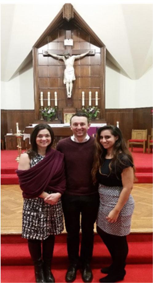 RCIA (Rite of Christian Initiation for Adults) News: For the last two and a half months our two RCIA participates, Marielle Leon and Nate Evans, have been receiving catechetical instruction by our