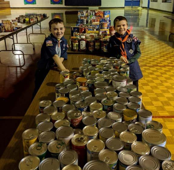 Pack 59 Cub Scout families logged 140 "man" hours collecting 1229 items for the St. Vincent de Paul food pantry during our Scouting for Food event the past 2 weekends.