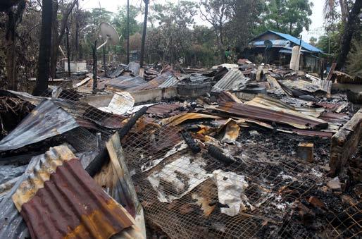 Conflict Commentary ONE OF the villages burned to the ground in the latest wave of violence to hit northern Rakhine State.