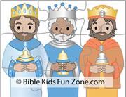 Kings Puzzle for Children s Craft: Prep: Print bw puzzle pages. Make copies onto cardstock. Craft: Children color puzzle.