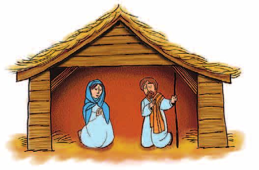 December 17 The time came for her to have her child. Luke 2:6 Waiting for Jesus THEN: Long ago, Mary and Joseph traveled to Bethlehem.