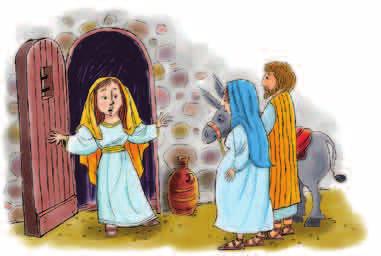 Today and Forever Can you imagine Joseph and Mary knocking on your door? Can we come in? Baby Jesus needs a place to stay! That s what we want to imagine with this book of stickers.