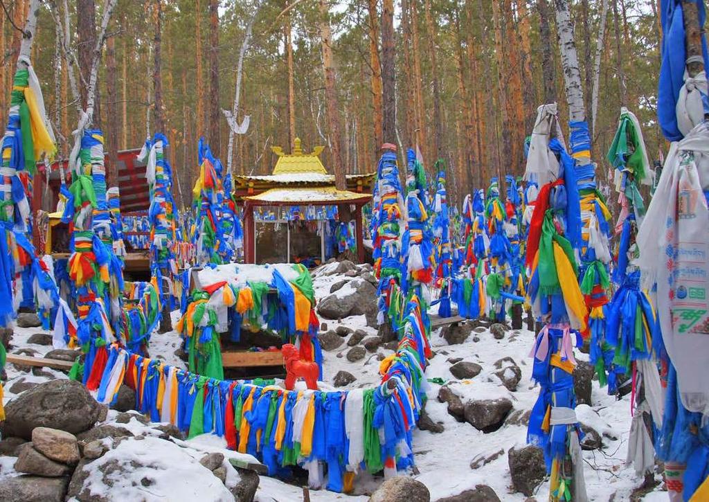 SIGHTS OF BURYATIA YANZHIMA GODDESS In May of 2005 on one of the rocky ledges of Barguzin district appeared a miraculous image of a