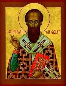 Page 8 ST. BASIL - Commemorated on January 1st (Reading and Icon courtesy of OCA Website) St. Basil was born in the year 330 at Caesarea, the administrative center of Cappadocia.