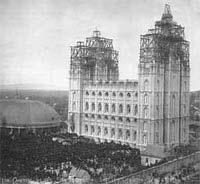 They arrived safely in Salt Lake City on November 9, 1888 just a week before Ernie turned 10. By 1892 the temple was nearing completion.