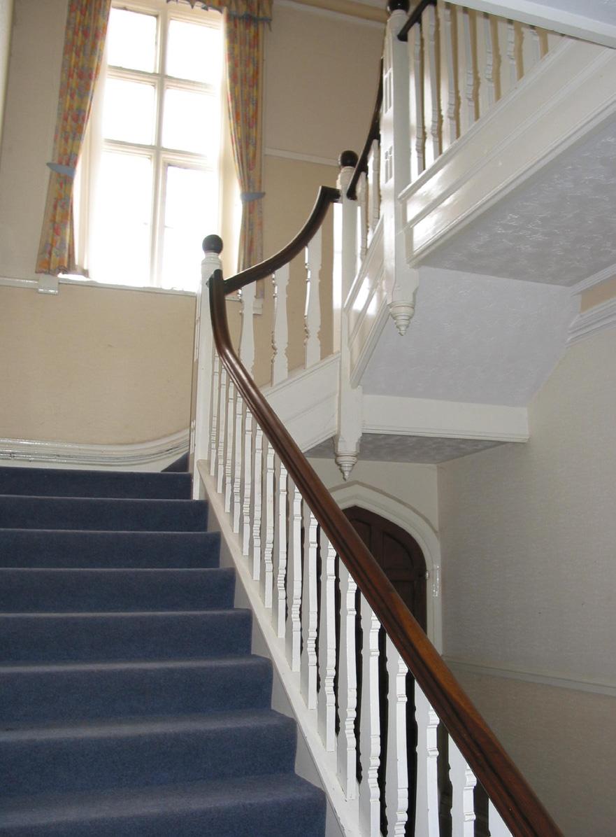Fig. 13 The vicarage, entrance hall and stairs.