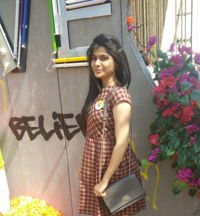 She is currently pursuing her Bachelor s degree in Fashion Designing from INIFD, Nagpur while she did her schooling from Christanand School, Brahmapuri and continued her college from Janta College,