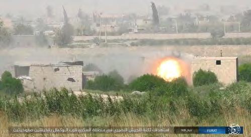13 Rocket launched by ISIS hits a Syrian army position in the Al-Sakariyah area, north of Albukamal (Haqq, July 1, 2018) ISIS reports: leader s son killed in fighting in the Homs Province ISIS