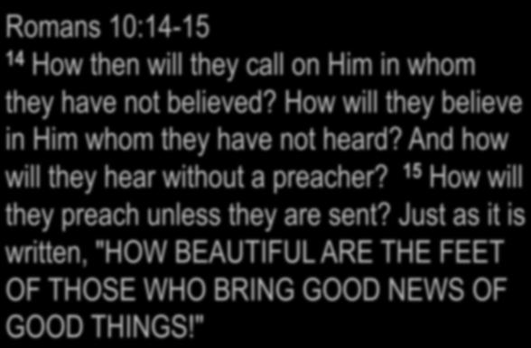 IT INVOLVES TELLING OTHERS OF THE MESSIAH OF ISRAEL! II. IT INVOLVES TELLING OTHERS OF THE MESSIAH OF ISRAEL!