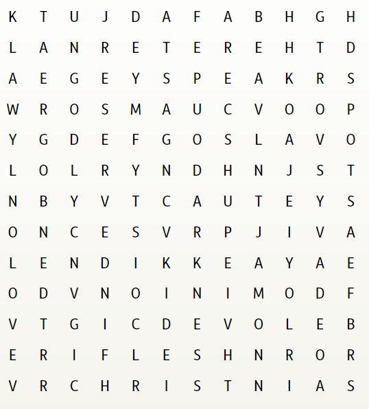 A Study of Jude...Page 6 of 8 VII. Seek-A-Word Puzzle. The words may be backwards, diagonal, upside down, etc. See if you can find them all.