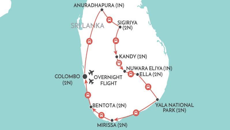1 Sri Lanka Explorer Dossier Immerse Yourself Tour 17 Days Physical Level 2 Colombo - Anuradhapura Sigiriya Kandy Nuwara Eliya Ella - Yala