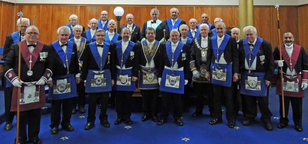 However to the attendees from other Lodges (like me) the stars of the day were the Grand Lodge Officers, ably lead by Very Worshipful Brother Ian Mclean, who turned out on masse to support the