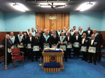 Big gathering of Freemasons to welcome Jamie Williams to Unanimity Lodge Masonic Ladies Doing for themselves On the 29 th of April Yvonne Mclean