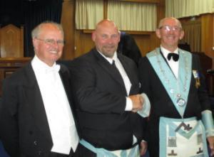 District Grand Master attends his first Master Mason Degree Lodge Nelson on the 19 th of April was honoured by the official visit of the District Grand Master Ian McLean to his New Zealand mother