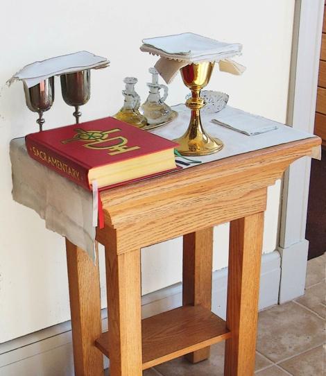 Opening Prayer Bring the Sacramentary book to the Priest and hold it high for the him to read.