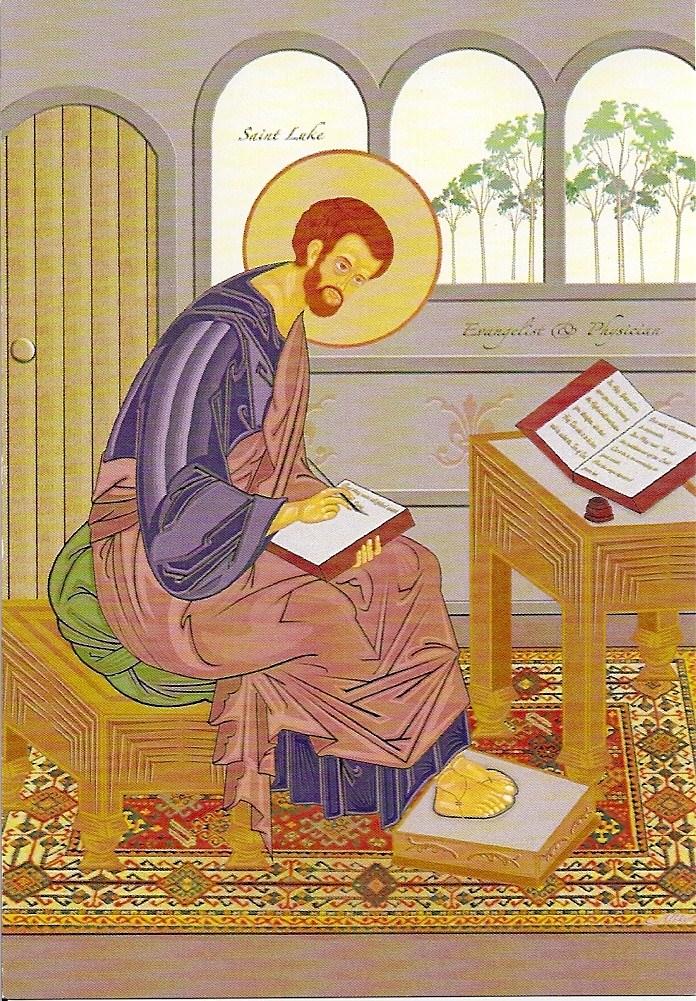 Icon - St Luke the Evangelist Icon was discovered by our Pastor by a local artist. This image of St. Luke is familiar to most of us.