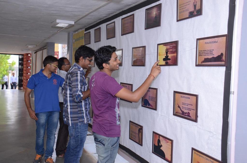 3. Pictorial Exhibition on Yoga One day Pictorial-exhibition was organized by the students of the PHOTOGRAPHY CLUB,