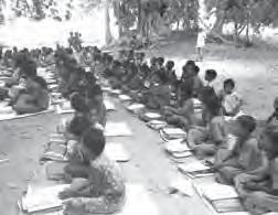 In addition, the Ashrama administers a higher secondary school, a primary school, and a kindergarten school for the indigent children of Malda.