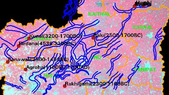 Harappan (4600-3900 BP) Sothi Harappan (~Mature Harappan) Sutlej PC Ambala Kuru Yamuna nagar