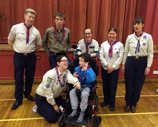 The group is delighted that Christopher is continuing his Scout career as a leader.