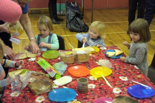 Forty two children brought mums, dads and grandparents to Messy Church in January. The activities were based on the theme 'Caring for God's World.