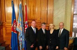 Following speeches in honor of the occasion, Milwaukee Mayor Tom Barrett and Chicago s Consul General from the Republic of Croatia, Dr.