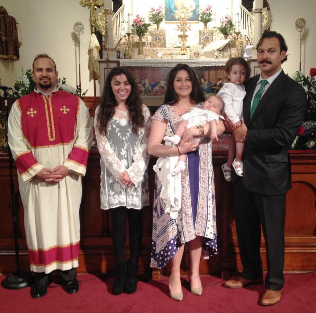 Sts. Vartanantz Church Welcomes Ralston Omar Rafaelian Ajaj son of Omar and Rachel (Rafaelian) Ajaj Baptized on May 23,