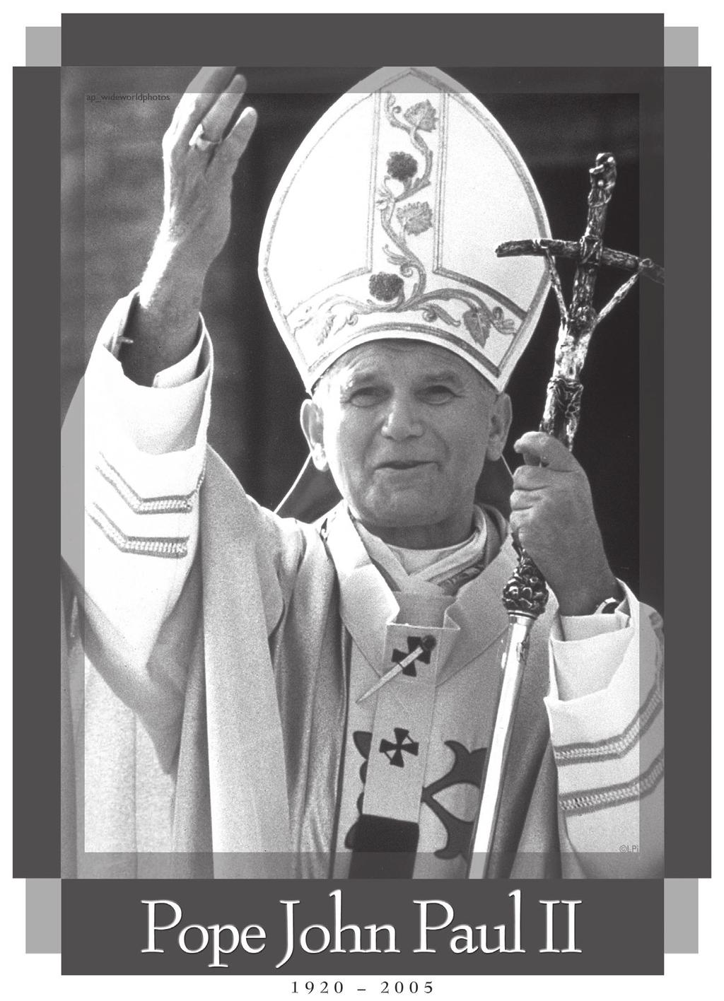 , Bishop, Diocese of Fairbanks, 1968-1984, greets Pope John Paul II on his