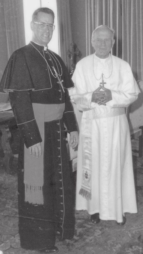 with the Holy Father during his Ad Limina visit in 2004.