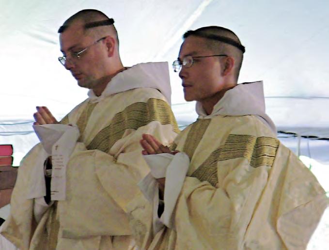 With hands now consecrated and anointed, they will soon be priests, forever.