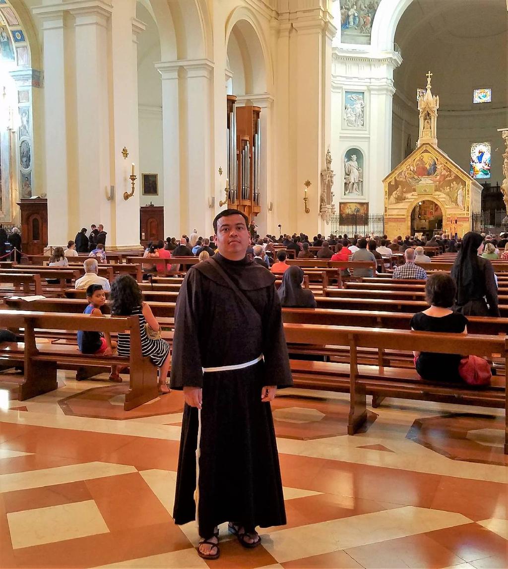 his Italian Franciscan Study Pilgrimage in preparation for professing his solemn