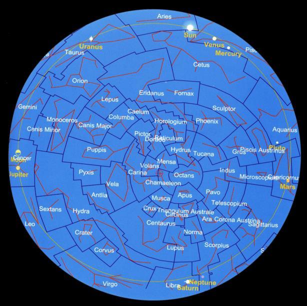 Sky Chart of Rama s Birth Thus date
