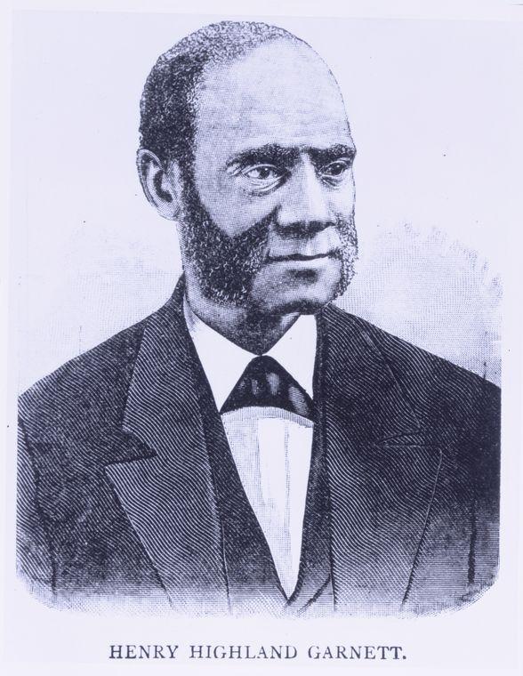 Born into slavery in Maryland, Henry Highland Garnett escaped to New York with his father at the age of nine.
