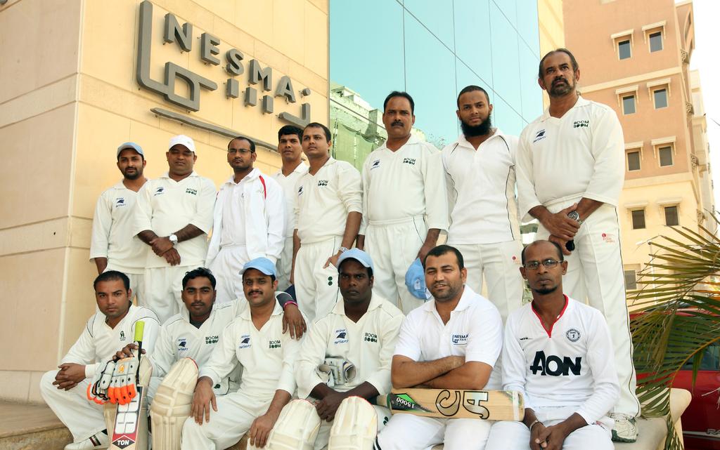 During this last tournament, the Nesma Cricket Club competed against the Stallions, the Hanifa Tigers, QRCC, ATS, Hala A White, ALJ Toyota, and OTEX.