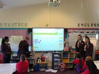 The year 6 students really enjoyed the change, andvery excited by our visit and maths as a subject.