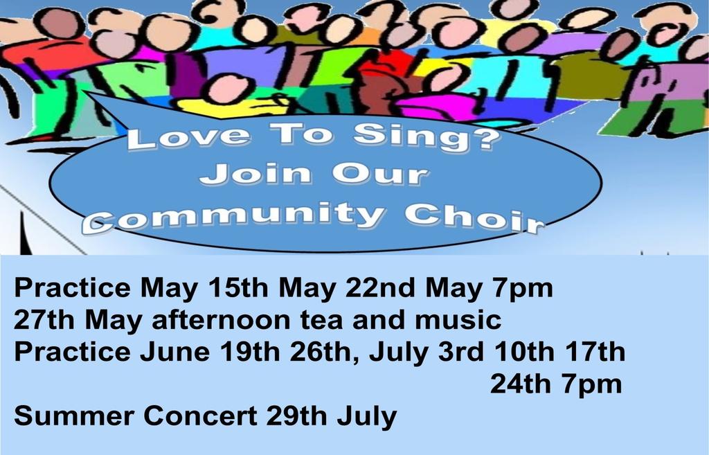 Choir restarts on 4th June 11th 18th 25th June 2nd July 9th July 16th Events Syke reunion and celebration 4 pm Syke 30th