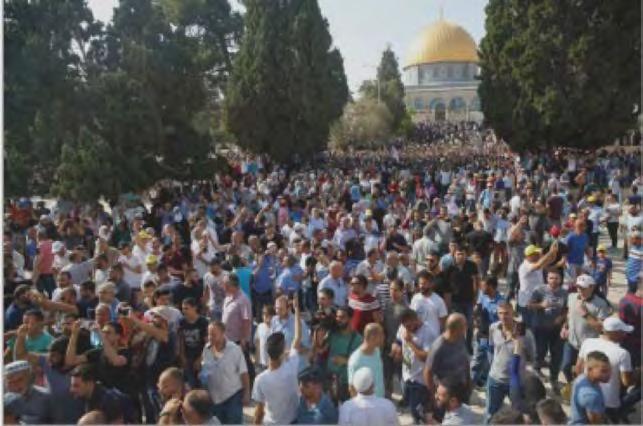 News of Terrorism and the Israeli- Palestinian Conflict (July 26 August 1, 2017) Muslims enter the Temple Mount en masse after Israel removed its security installations (Wafa, July 27, 2017).