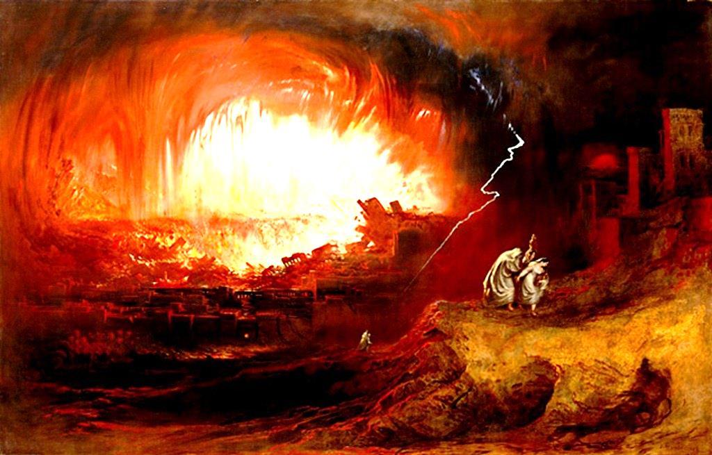 Genesis 19: The End of Sodom & Gomorrah Lot was just and righteous and that means he was redeemed by Christ, and born of God s Spirit, and is now in heaven.