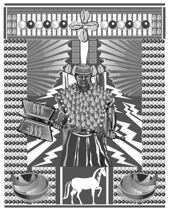 136 Law and Religion: Cases in Context The orisha, Shango, god of thunder and weather, considered central to Santería, by artist/illustrator Jorge L. Vallina (used with permission). See http:// www.