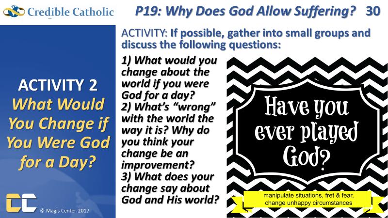 ACTIVITY 2: What would You Change if You Were God for a Day?