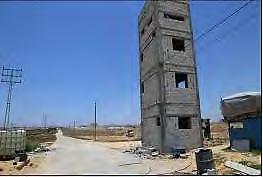 One of the observation towers erected in the buffer zone (Facebook page of the Hamas ministry of the interior in the Gaza Strip, June 28,