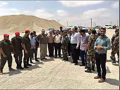 7 Yahya al-sinwar (holding binoculars) pays a visit to the Rafah-Egypt border for a first-hand look at the construction of