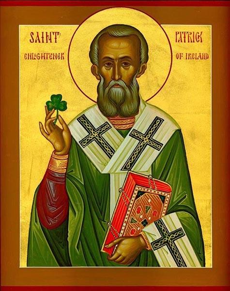 St. Patrick, Enlightener of Ireland 2 March 17 St. Patrick was born around 385, the son of Calpurnius, a Roman decurion (an official responsible for collecting taxes).