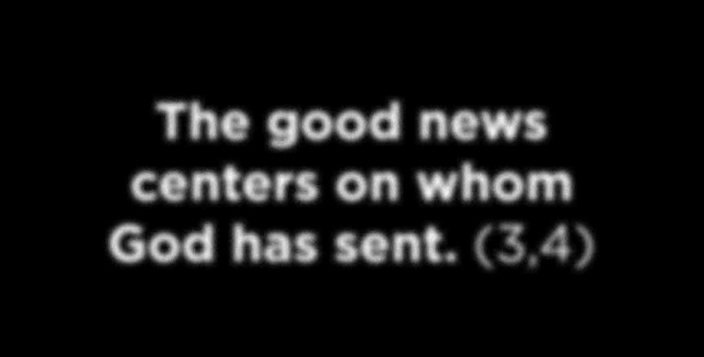 The good news centers on